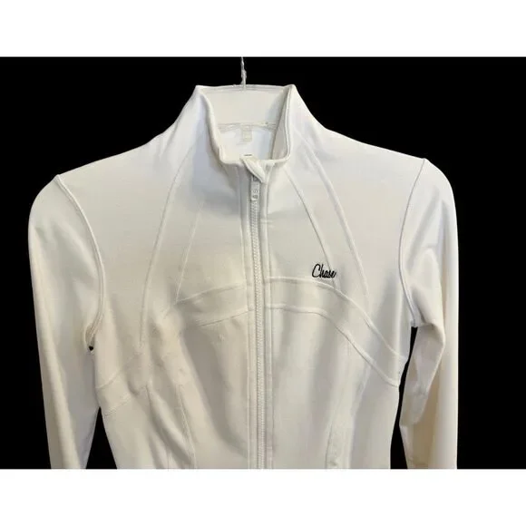Lululemon Define Jacket White Zip Front Pockets Embroidered - Picture 8 of 9